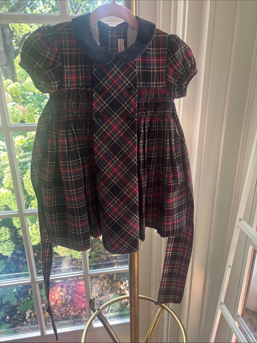 La Coqueta 3Y Tartan Girls Dress- Worn only once for fall family photos !